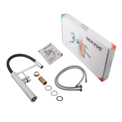 MIXXUS PREMIUM Oliwer 017 Смеситель для кухни, черный (MI6965) MIXXUS PREMIUM Oliwer 017 Смеситель для кухни, черный (MI6965)