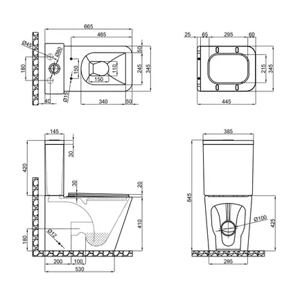 Чаша унітазу-компакту Mixxus Premium Quadro-0402-R Bowl 675х390х855 Rimless без сидіння (MI8340) Чаша унітазу-компакту Mixxus Premium Quadro-0402-R Bowl 675х390х855 Rimless без сидіння (MI8340)