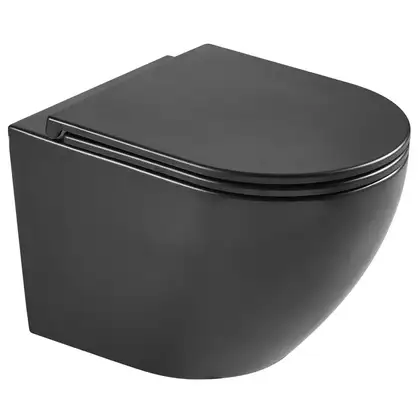 Mixxus Premium ELLIPSE Подвесной унитаз, черный (MP6591)