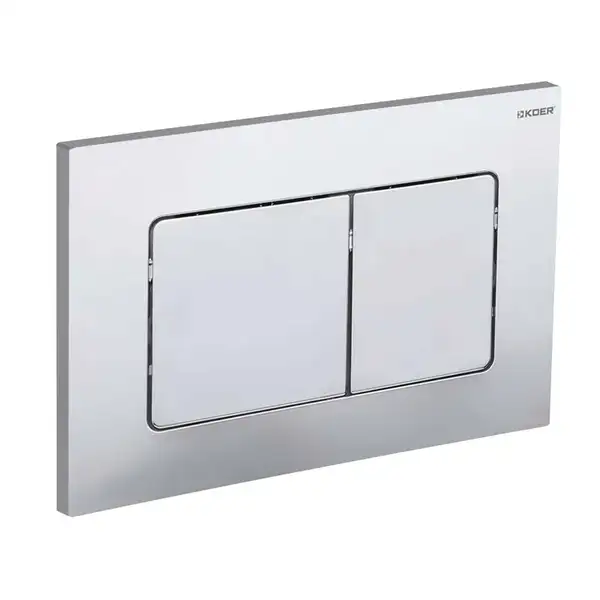 KOER KT-0602-01 Панель змиву, біла, квадратна (KR5178)
