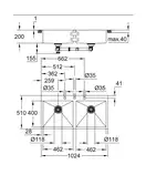 Мийка для кухні із нержавіючої сталі Grohe K800 (31585SD1)