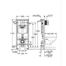 Grohe Rapid SL 3в1 Комплект для унитаза, 1.13м (39939000)
