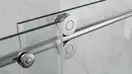 KOER SR SD06-140x220-TR-01 Дверь в нишу, хром (KR5368)