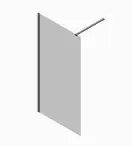 Душова перегородка Koer SR SP01-120x200-TR-01 Walk-In прозоре скло Easy Clean 8мм, хром (KR5394)