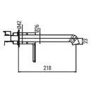 KOER KB-16029-01 Смеситель для умывальника, хром (KR5480)
