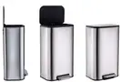 Відро для сміття з плавним закриттям прямокутне Mixxus Cubic-TC0112 SS Color 12л колір нержавійка ( (MI7089)