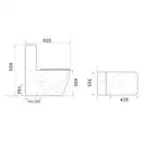 Mixxus Quadro-0404-T1 Унитаз-компакт, белый (MI8342)