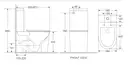 MIXXUS PREMIUM Bevel-0402-R Унітаз-компакт, білий (MP6474)