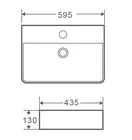 MIXXUS PREMIUM Quadro-0202 Умивальник накладний, білий (MP6479)