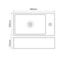 Mixxus Premium QUADRO-0207 Раковина накладна, біла (MP6503)