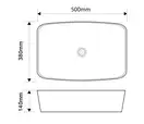 Mixxus Premium DIVERSE-0109 Раковина накладна, чорна (MP6549)