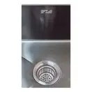 ZERIX ZH4843B-215 Мийка PVD-Black з сушаркою (ZM5555)