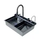 Мойка Zerix ZH7546-SET-04 со смесителем, Nano-Black (ZM5578)