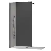 Душова перегородка Koer SR SP01-120x200-TR-01 Walk-In прозоре скло Easy Clean 8мм, хром (KR5394)