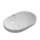 MIXXUS PREMIUM ELLIPSE-1601 Раковина врезная, белая (MP6569)