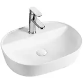 MIXXUS PREMIUM ELLIPSE-0203 Раковина накладная, белая (MP6678)