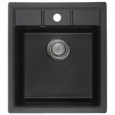 Мийка кухонна Zerix ZS-4651S-03 Чорна (ZX4564)