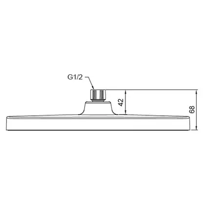 Лійка для душу стельова Koer KP-0402-07-OH 310x200мм (KR4990) Лійка для душу стельова Koer KP-0402-07-OH 310x200мм (KR4990)