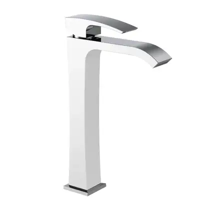KOER KB-13007-04 Смеситель для умывальника, хром+белый (KR5153) KOER KB-13007-04 Смеситель для умывальника, хром+белый (KR5153)