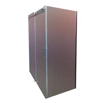 KOER SR SW01-90x200-TR-07 Стенка душевой, графит (KR5382)