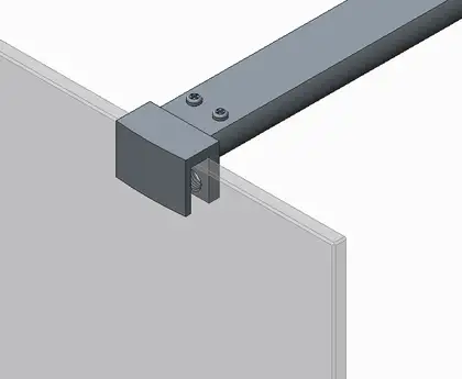 Душова перегородка Koer SR SP01-120x200-TR-01 Walk-In прозоре скло Easy Clean 8мм, хром (KR5394)