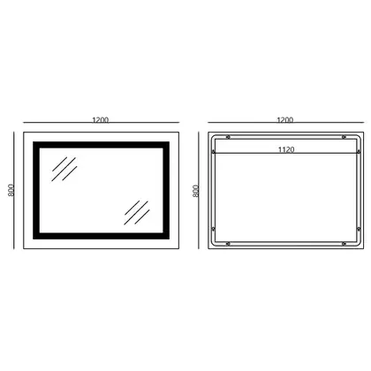 Дзеркало Mixxus WARM MR02-120x80 з Led Touch, Anti-fog, димером, регулятором яскравості, годинником (MI6001) Дзеркало Mixxus WARM MR02-120x80 з Led Touch, Anti-fog, димером, регулятором яскравості, годинником (MI6001)