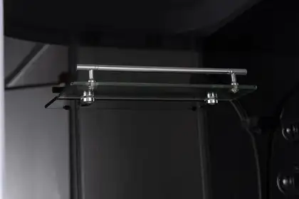 Бокс душовий з гідромасажем Mixxus STRONG SBH01-90x90x215-GR SATIN з високим піддоном (MI6889)