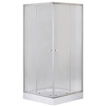 Душова кабіна з низьким піддоном Mixxus CUBIC SCT01-100x100x195-FB CHROME матове скло 4мм (MI6904) Душова кабіна з низьким піддоном Mixxus CUBIC SCT01-100x100x195-FB CHROME матове скло 4мм (MI6904)