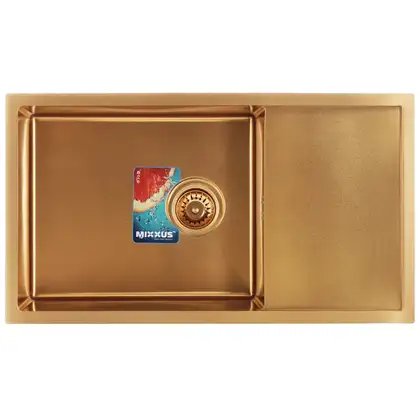 MIXXUS MX7844-200 Мийка кухонна, золото PVD (MX0563) MIXXUS MX7844-200 Мийка кухонна, золото PVD (MX0563)