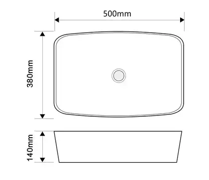 Mixxus Premium DIVERSE-0109 Раковина накладна, чорна (MP6549)