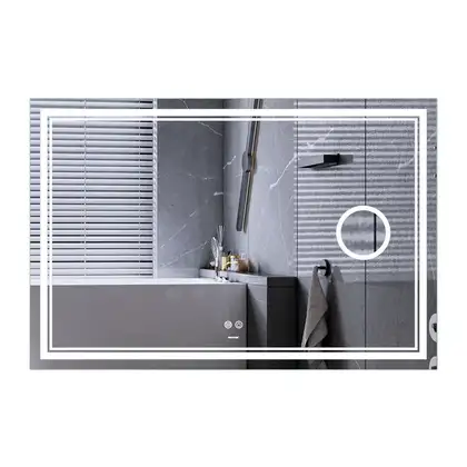 Дзеркало Mixxus Premium QUADRO MR20-100x70 з Led Touch, Anti-fog, димером, регулятором яскравості, (MP6622) Дзеркало Mixxus Premium QUADRO MR20-100x70 з Led Touch, Anti-fog, димером, регулятором яскравості, (MP6622)