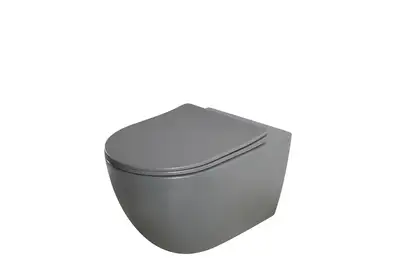 MIXXUS PREMIUM ELLIPSE-0309-T1 Унітаз підвісний, сірий (MP6655) MIXXUS PREMIUM ELLIPSE-0309-T1 Унітаз підвісний, сірий (MP6655)