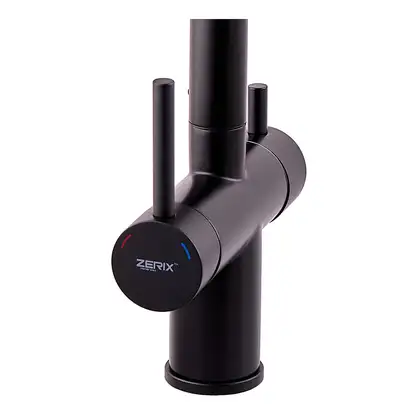 ZERIX LUX-024 Смеситель кухонный, черный (ZX5556) ZERIX LUX-024 Смеситель кухонный, черный (ZX5556)