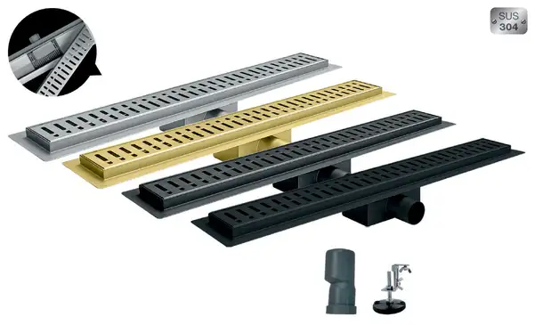 KOER FD35-70x900-Graphite Душовий трап, графіт (KR5144)