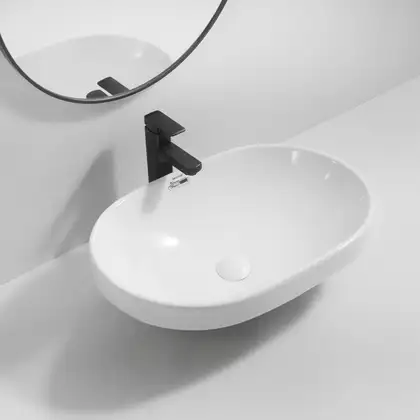 MIXXUS PREMIUM ELLIPSE-1601 Раковина врезная, белая (MP6569) MIXXUS PREMIUM ELLIPSE-1601 Раковина врезная, белая (MP6569)
