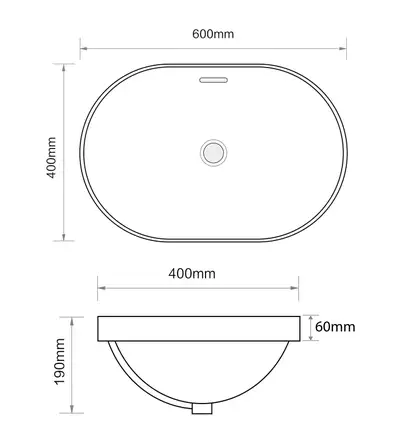 MIXXUS PREMIUM ELLIPSE-1601 Раковина врезная, белая (MP6569) MIXXUS PREMIUM ELLIPSE-1601 Раковина врезная, белая (MP6569)