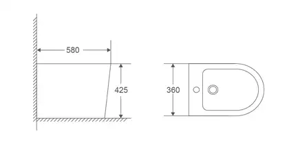 MIXXUS PREMIUM BEVEL-0601 Біде підлогове, біле (MP6598) MIXXUS PREMIUM BEVEL-0601 Біде підлогове, біле (MP6598)
