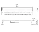 KOER FD20-70x700 Душевой трап под плитку, нержавейка (KR3275)