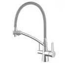 KOER KB-72003-01 Смеситель кухонный 2в1, хром/графит (KR3375)