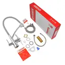 KOER KB-72003-01 Смеситель кухонный 2в1, хром/графит (KR3375)