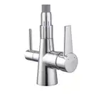 KOER KB-72003-01 Смеситель кухонный 2в1, хром/графит (KR3375)