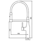 KOER KI-70005-02 Смеситель для кухни, нерж. сталь (KR3388)