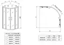 KOER SR SC04 Душевая кабина 100x100, прозрачное стекло, хром (KR5361)