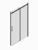 Koer SR SD01 Дверь в нишу, прозрачное стекло, хром (KR5380)