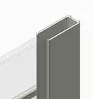 Koer SR SD01 Дверь в нишу, прозрачное стекло, хром (KR5380)