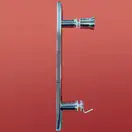 Koer SR SD01 Дверь в нишу, прозрачное стекло, хром (KR5380)