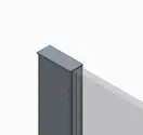 KOER SR SP01-90x200-TR-01 Душова перегородка, хром (KR5392)