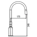 KOER KB-70029-01 Смеситель для кухни, хром (KR5486)