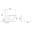Унітаз-компакт Mixxus BEVEL-0407-T1 630х350х795mm, система змиву TORNADO 1.0 (MI6690)