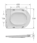 Унітаз-компакт Mixxus BEVEL-0407-T1 630х350х795mm, система змиву TORNADO 1.0 (MI6690)